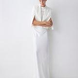 IVORY SATIN CREPE JACQUETTE