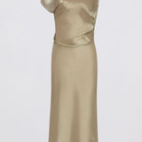 BRONZE DOUBLE ORGANZA DECODE DRESS