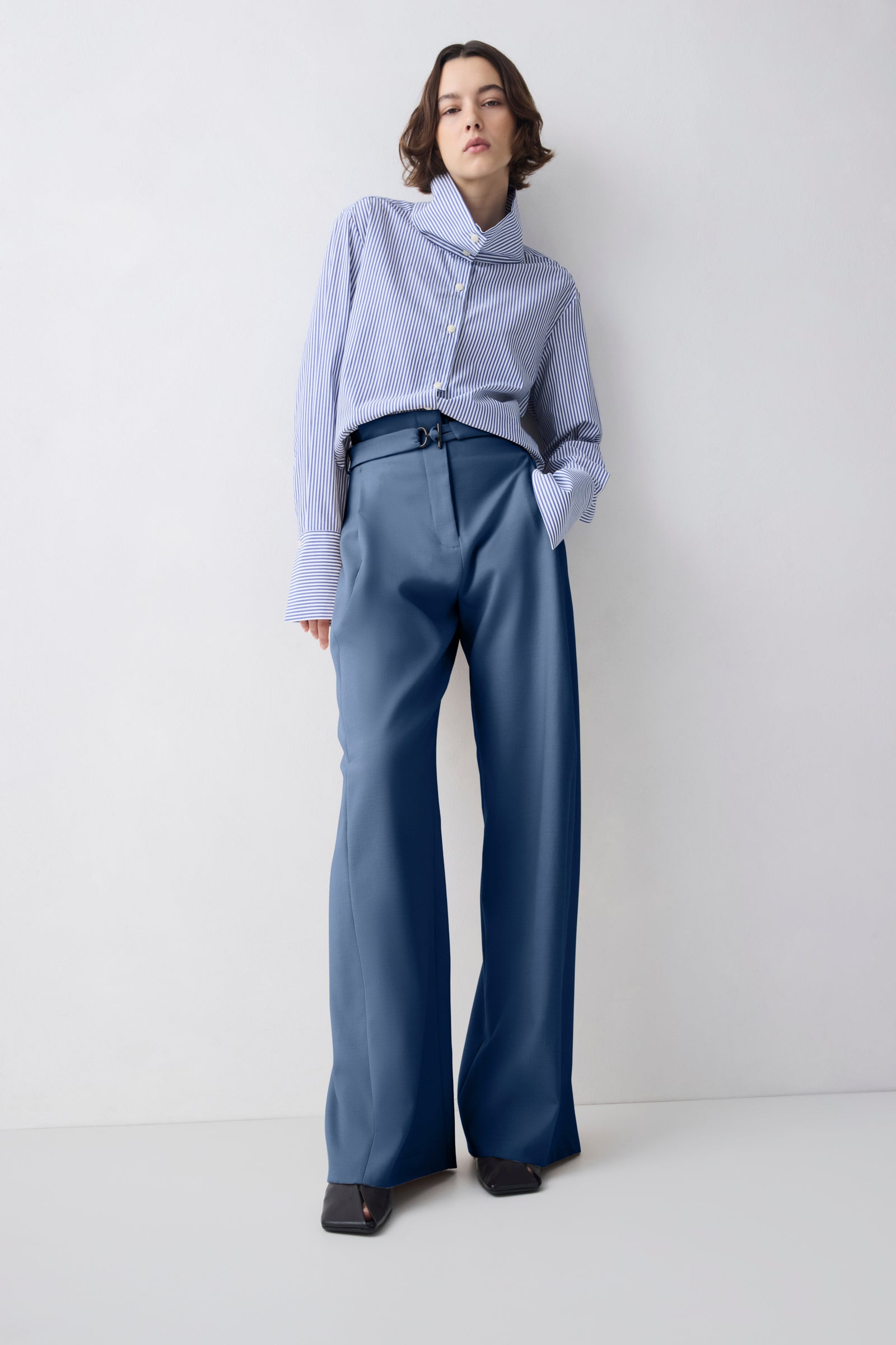 DENIM WOOL SUITING MORPH PANT