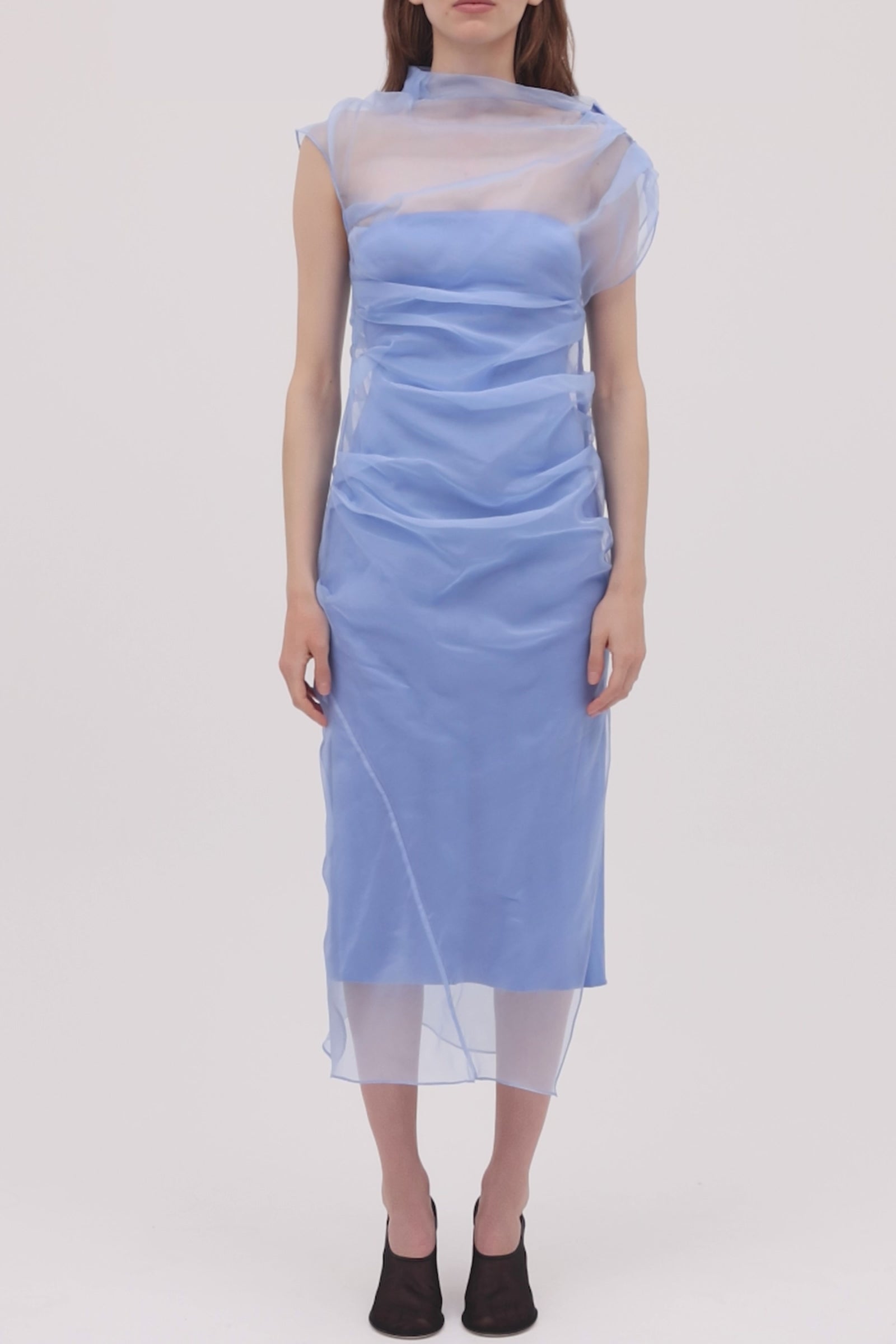 SKY ORGANZA EMULATE DRESS