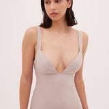 SAND SATIN EQUILIBRIUM DRESS
