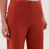 BRICK RED CREPE ANNE PANT