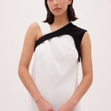 WHITE CREPE ODYSSEY DRESS