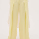 LEMON SATIN CREPE ICON PANT