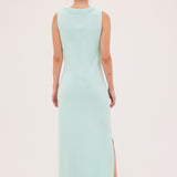 MINT CREPE LAZARE DRESS