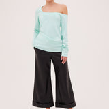 MINT CREPE LEONORA TOP