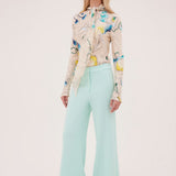 MINT CREPE LENS PANT
