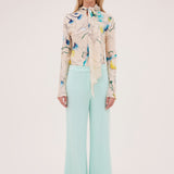 MINT CREPE LENS PANT
