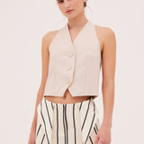 SHELL WOOL SUITING EDITH WAISTCOAT