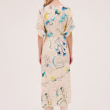 PARCHMENT EMBRACE SILK PALOMA DRESS