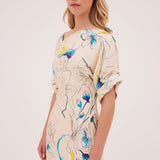PARCHMENT EMBRACE SILK PALOMA DRESS