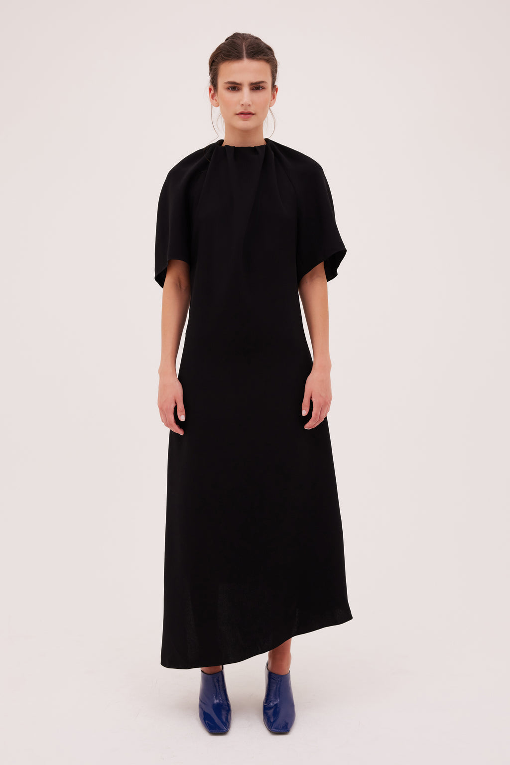 BLACK CREPE VERITE DRESS