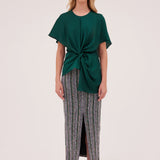STRIPE TWEED EXHIBITION SKIRT