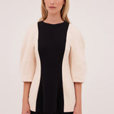 BLACK JERSEY SARTORIALIST TOP