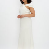 WHITE RIB PURSUIT DRESS
