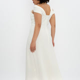 WHITE RIB PURSUIT DRESS