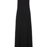 BLACK RIB KINETIC SLIP DRESS